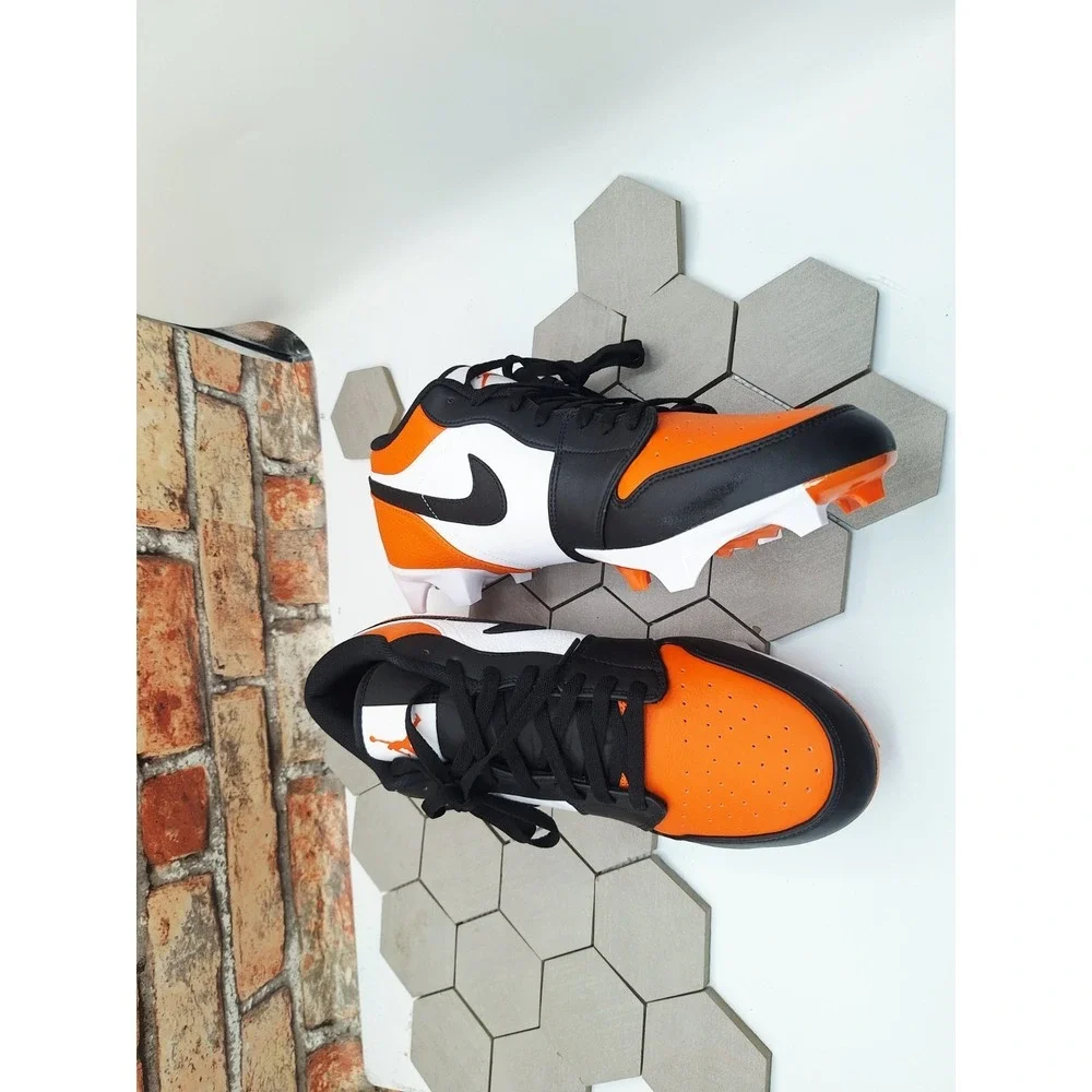 Air Jordan 1 Low TD Shattered Backboard Men's Size 15 Football Cleats FJ6245-801